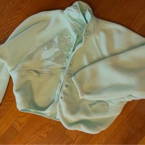 Free People Fleece in Seafoam/Mint🩵